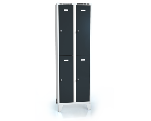  Divided cloakroom locker ALDUR 1 with feet 1920 x 600 x 500